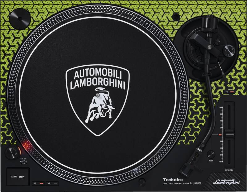 Platenspeler TECHNICS SL-1200M7PEG Lamborghini groen