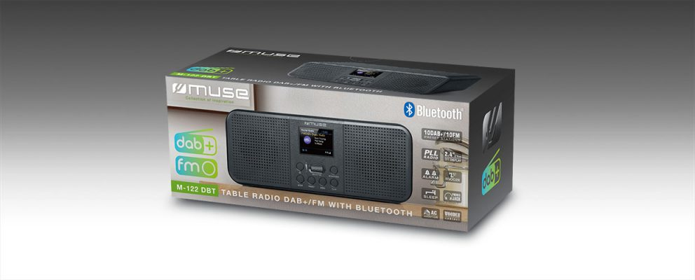 Muse M-122 DBT Radio portable Noir