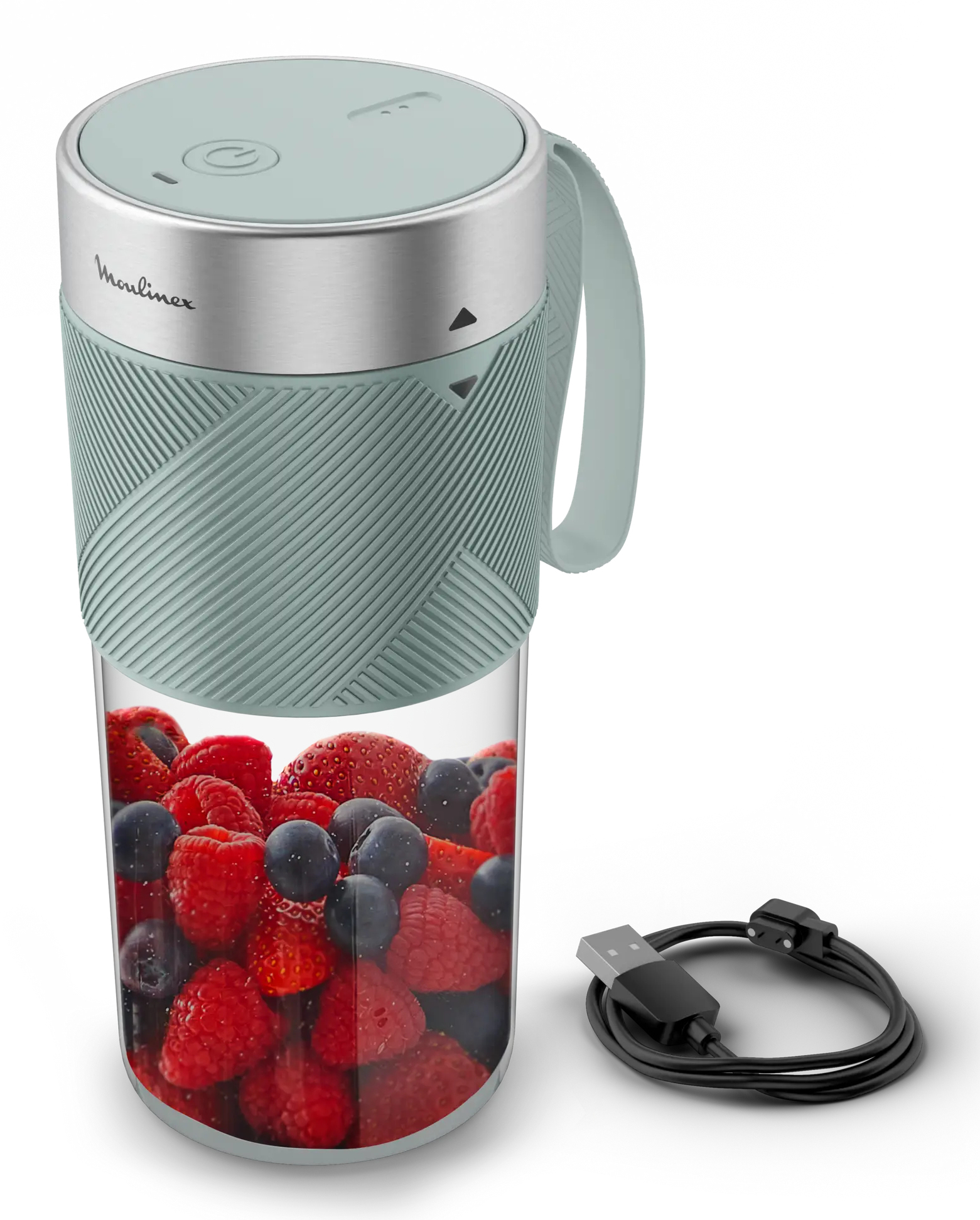 Blender MOULINEX LM1C0410 Lightmix On The Go / Groen / 300ml / draagbaar / oplaadbaar 
