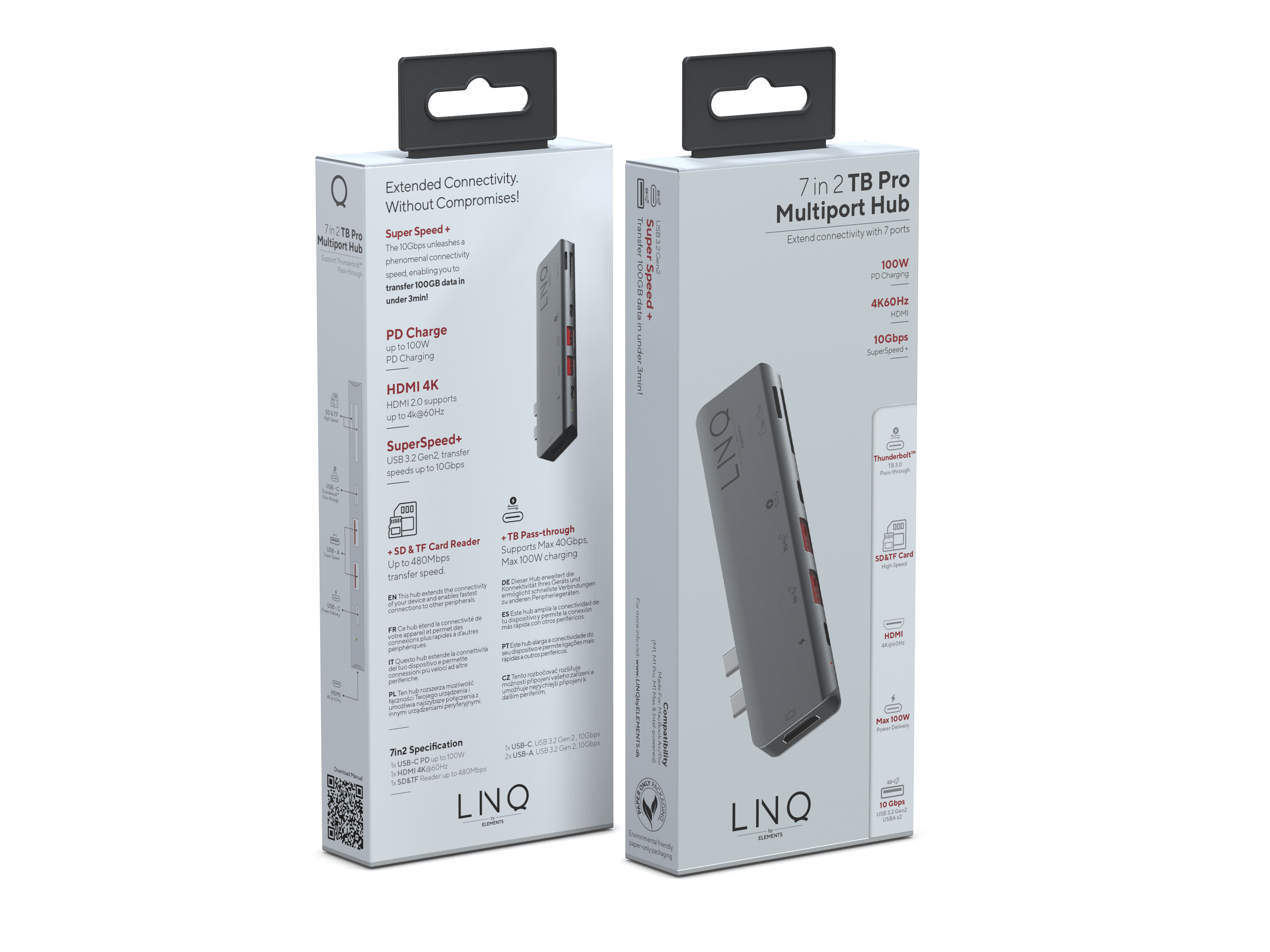 Linq 7 in 2 TB Pro Multiport Hub Thunderbolt 4.0