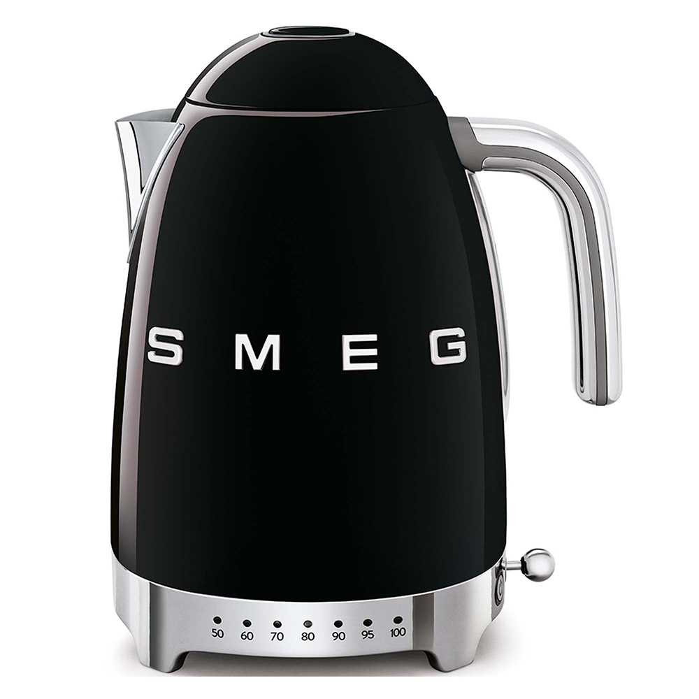 Smeg bouilloire 1,7L noir KLF04BLEU