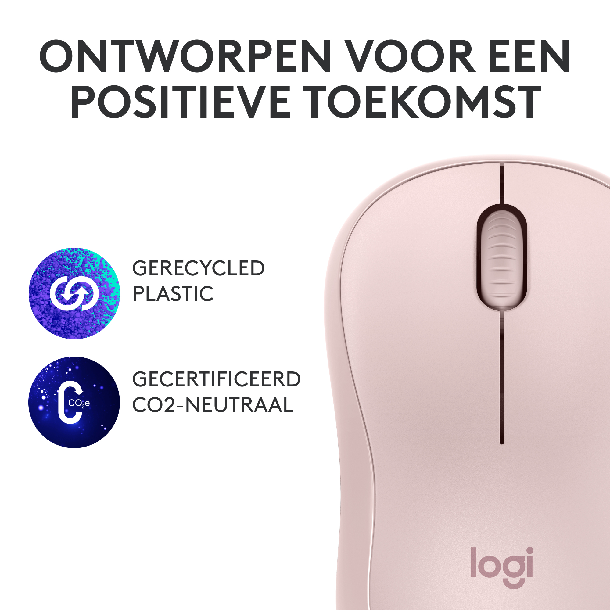 Logitech Wireless Mouse M240 Rose
