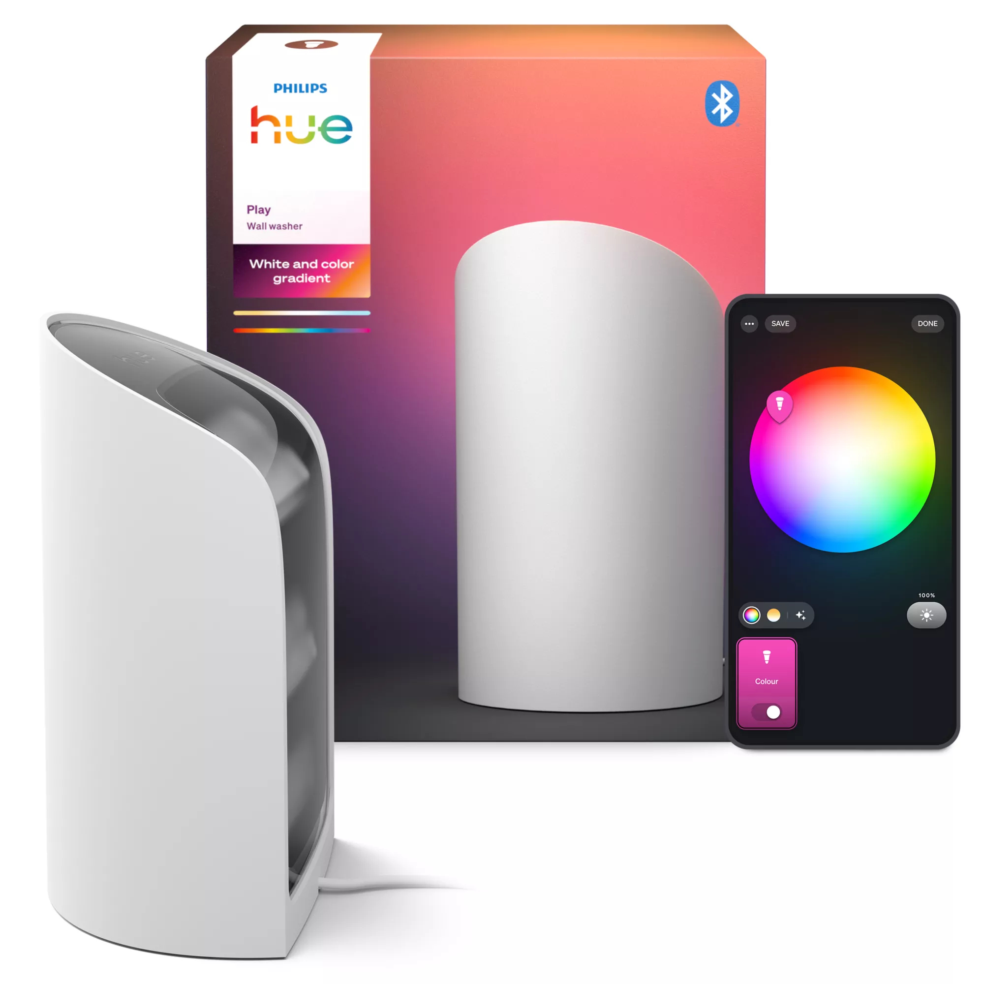 Tafellamp PHILIPS HUE Play White Color Ambiance Wall Washer Wit