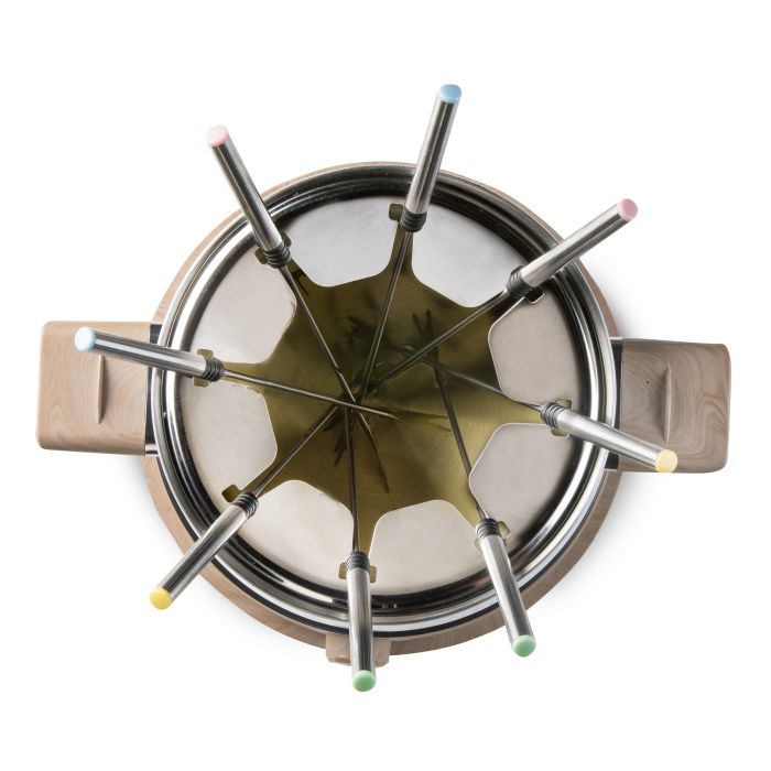 Fondue Domo DO736F - 8P - houtlook/wit - 1500 W 