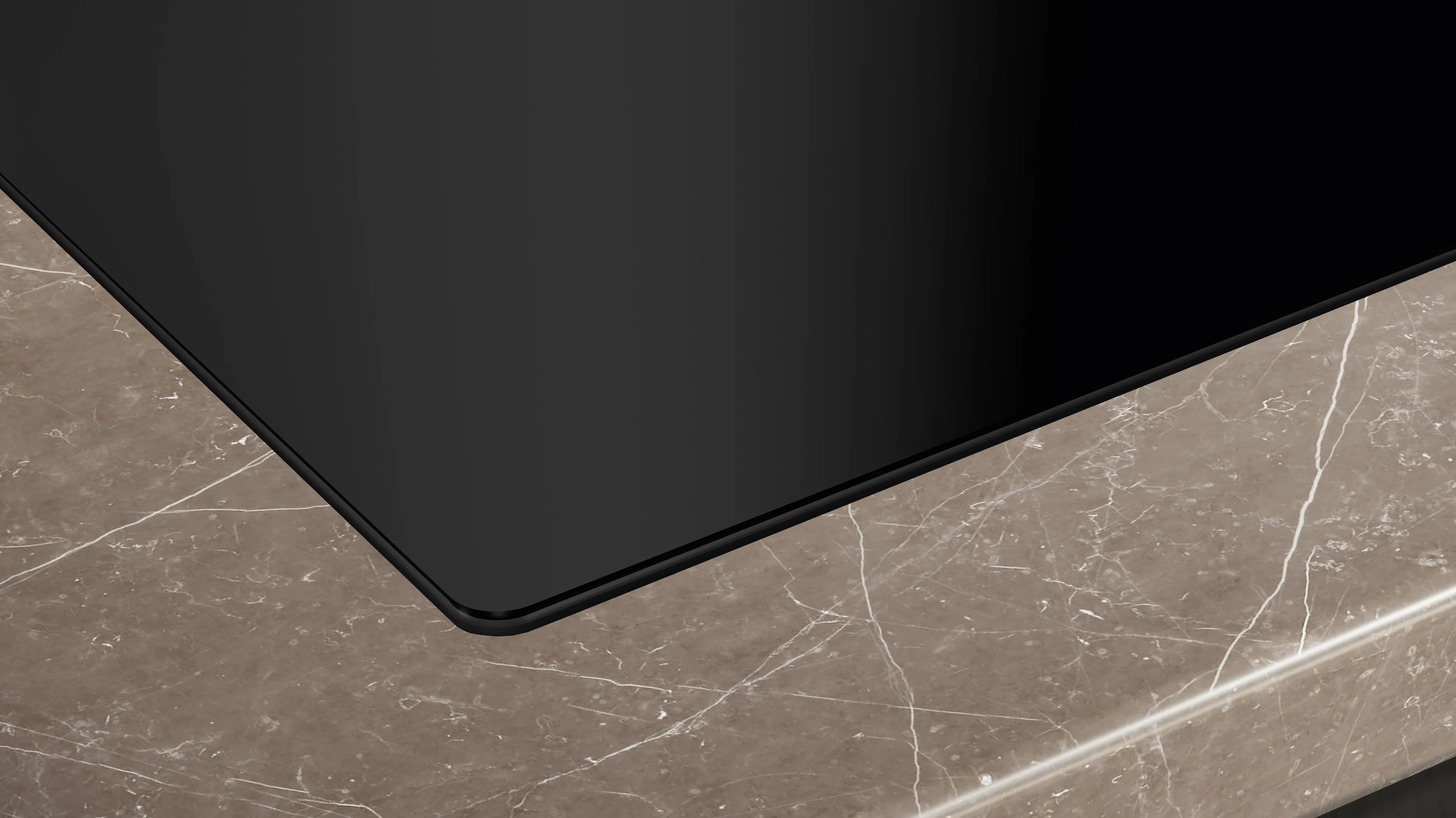 Siemens iQ300 ED611BS16E kookplaat Zwart Ingebouwd 60 cm Inductiekookplaat zones 4 zone(s) Inbouw afzuigkap