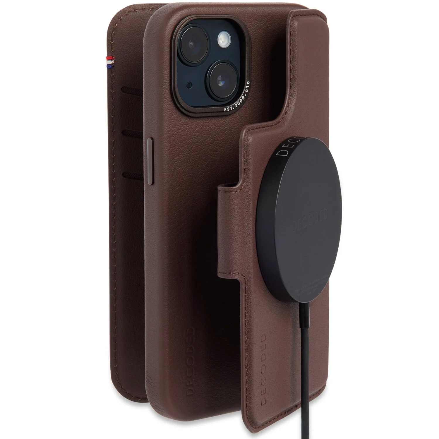 Tas DECODED Modu Wallet Black iPhone 12/Pro 13 & 14 Brown