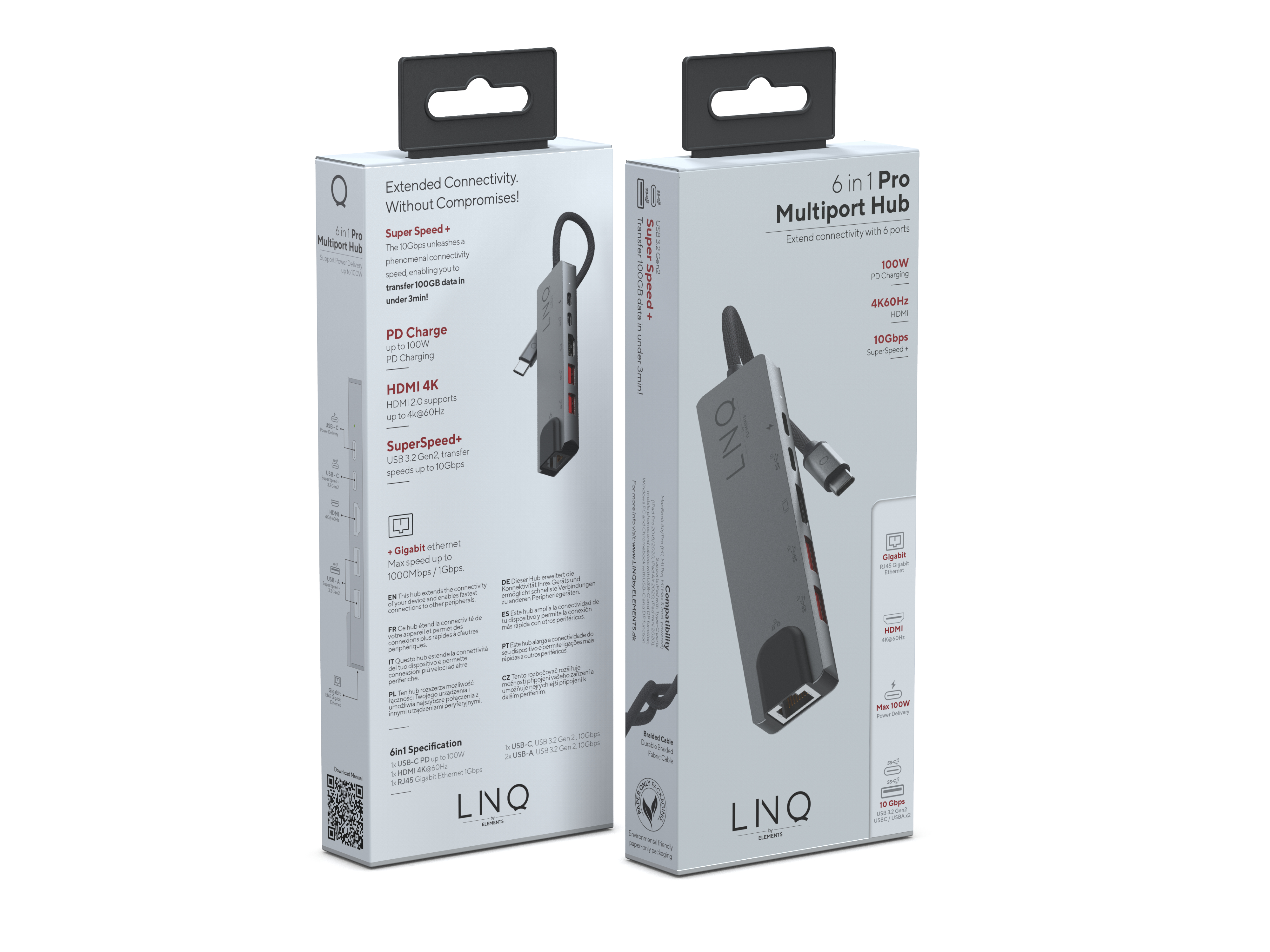Linq 6 in 1 Pro Multiport Hub