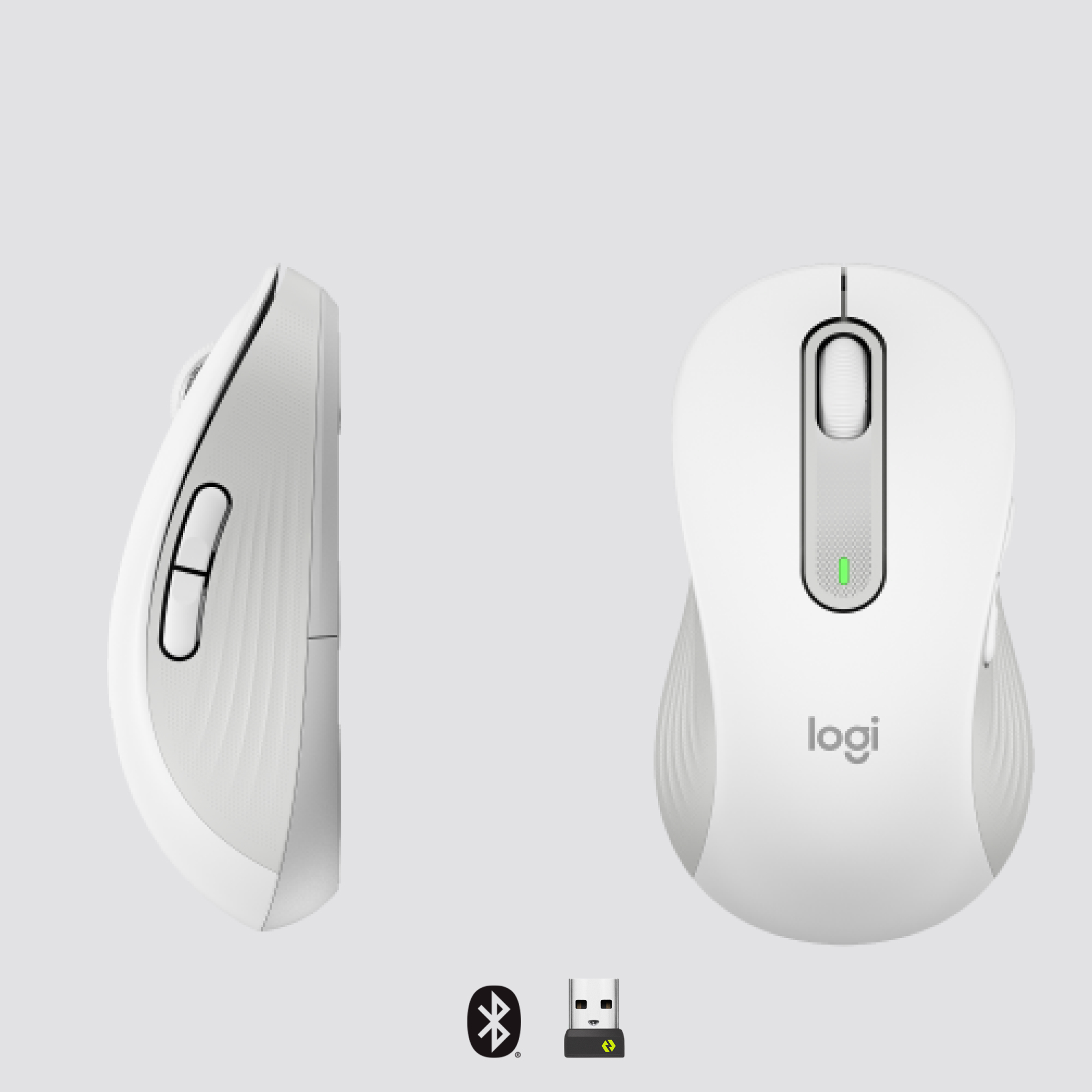 Logitech m650 l signature mouse lh white