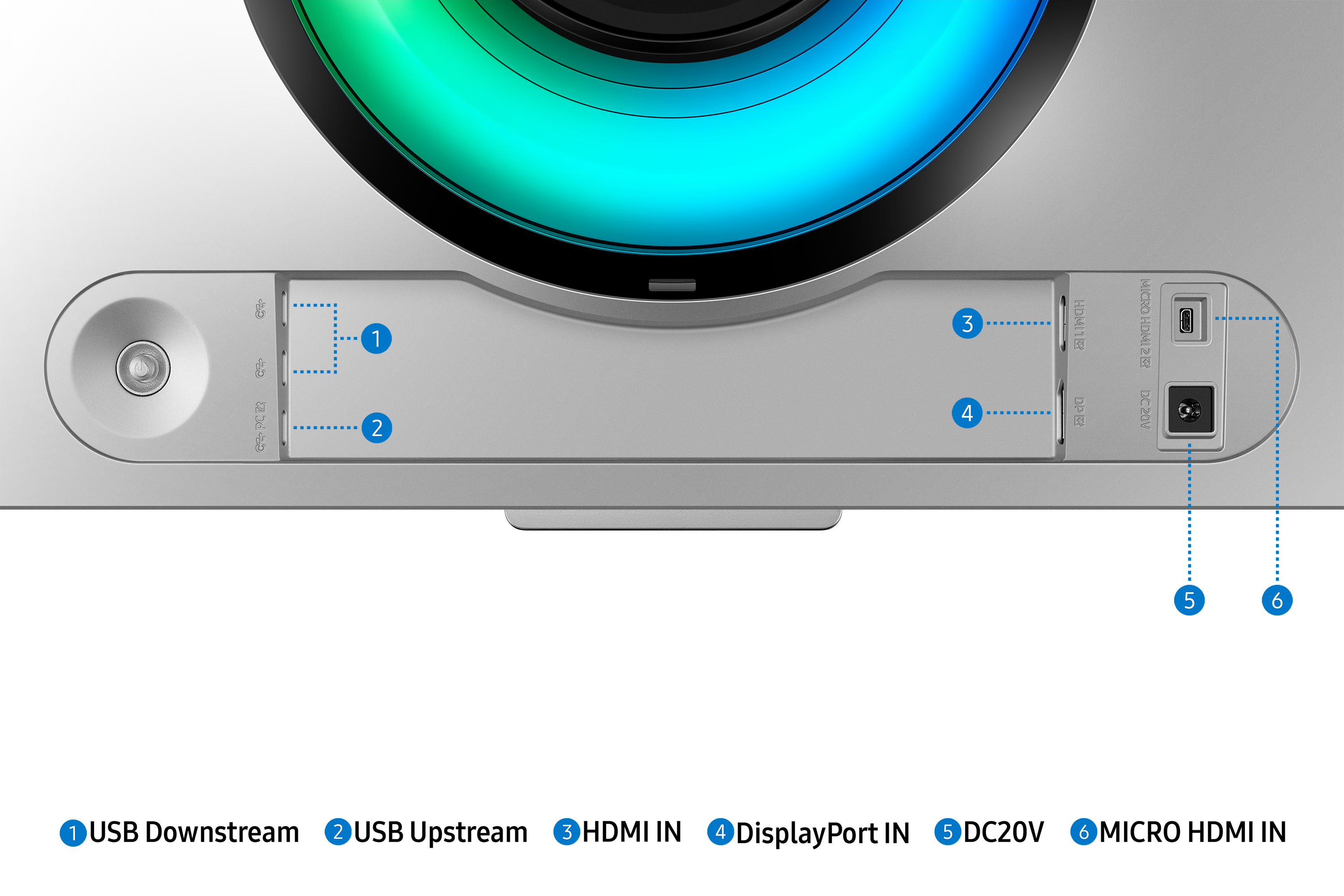 Monitor SAMSUNG ODYSSEY OLED G9 49' Curved G95SC UWQHD 240Hz Zilver