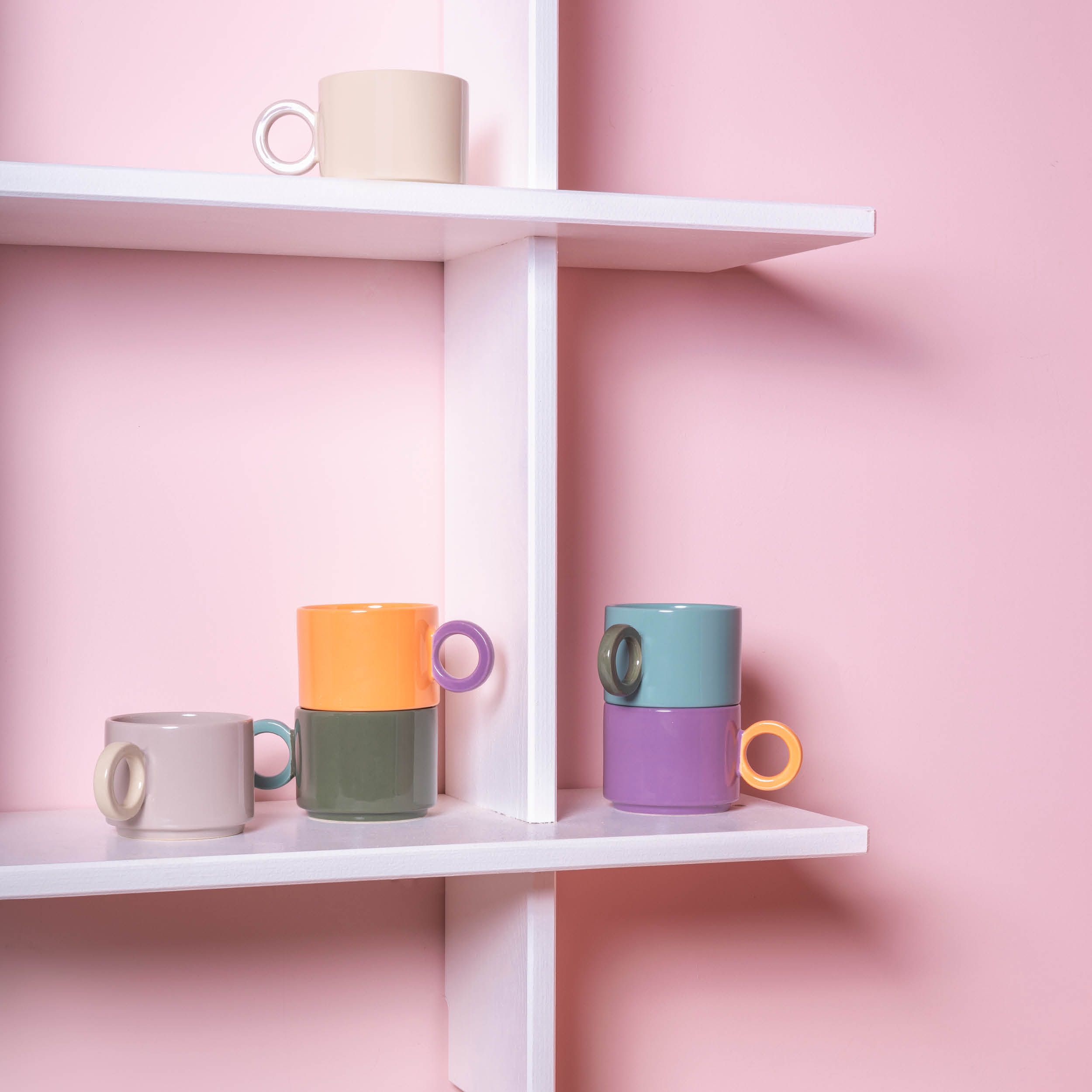 Beker ONA 715733 Lou / 28cl / groen-blauw