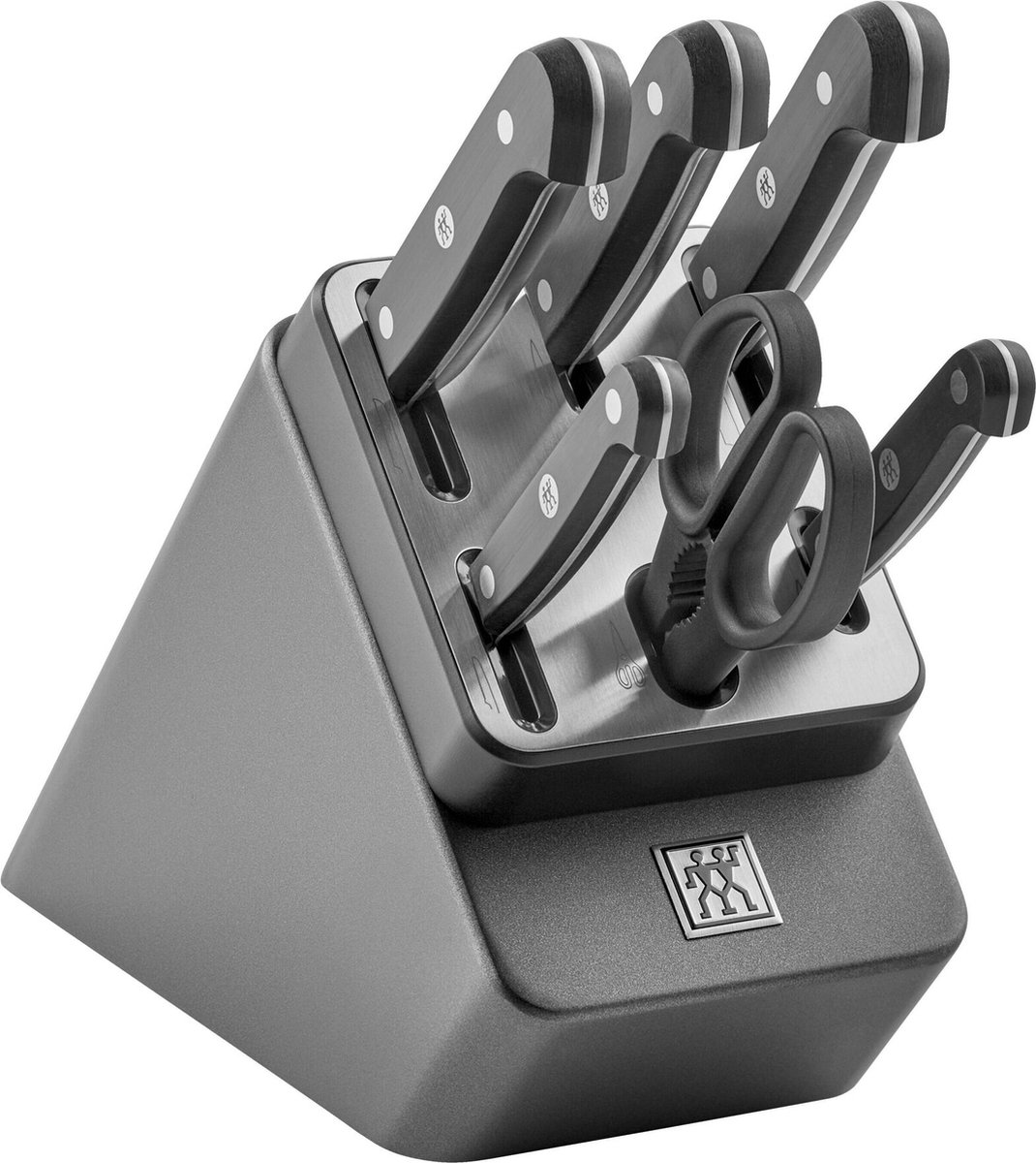 Messenblok ZWILLING 1027276 Gourmet / 7-delig / Anthraciet met slijpfunctie