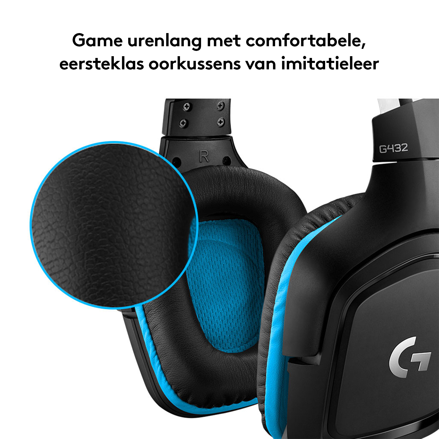 LOGITECH G432 GAMING HEADSET LEATHERATTE