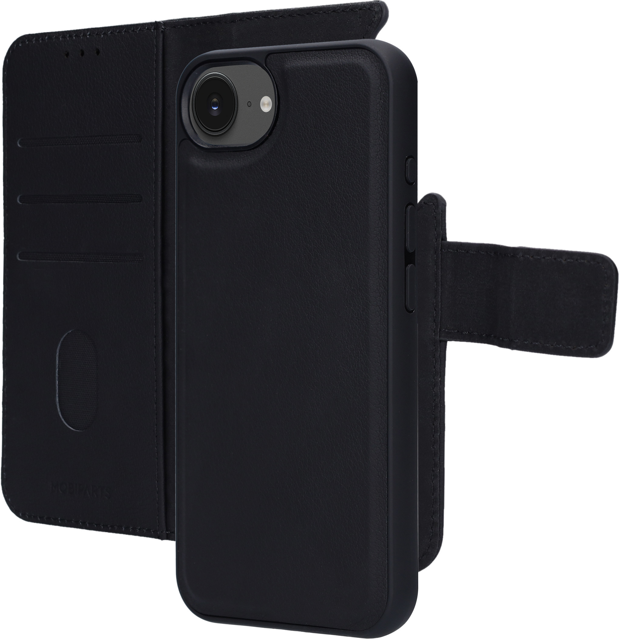 Mobiparts Leather 2 in 1 Wallet Case Apple iPhone 16e Black