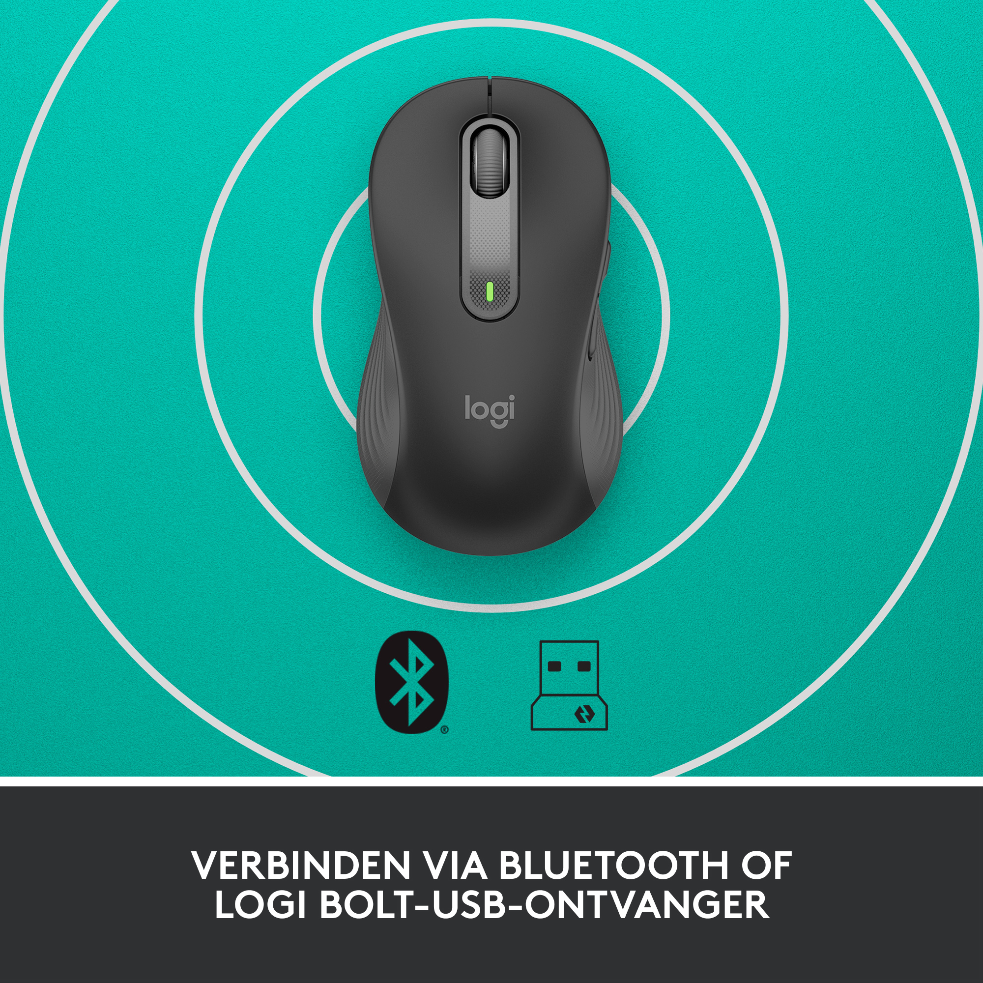 Draadloze Muis Logitech M650 LargeLinksh. Signature Graph.