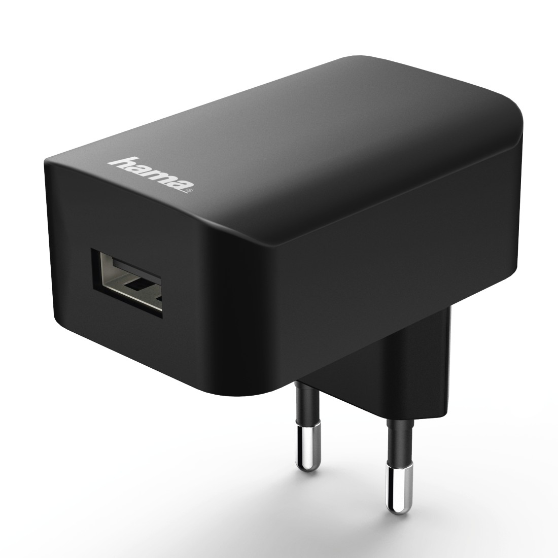 Stroomadap. USB HAMA Oplader Pico 1.0 A Zwart