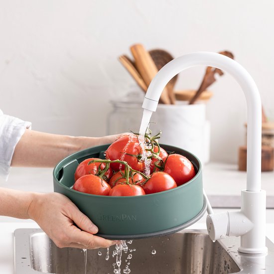 Stoominzet GREENPAN CC006629-001 Steamy / Green / 24cm
