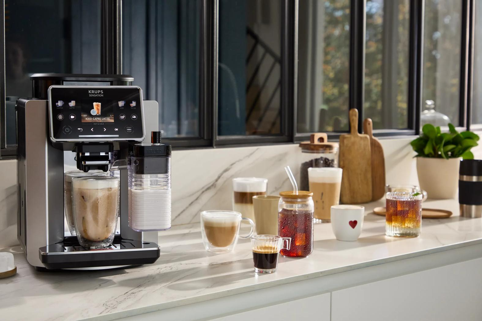 Espressomachine KRUPS EA918GE0 Sensation Elite / Aluminium