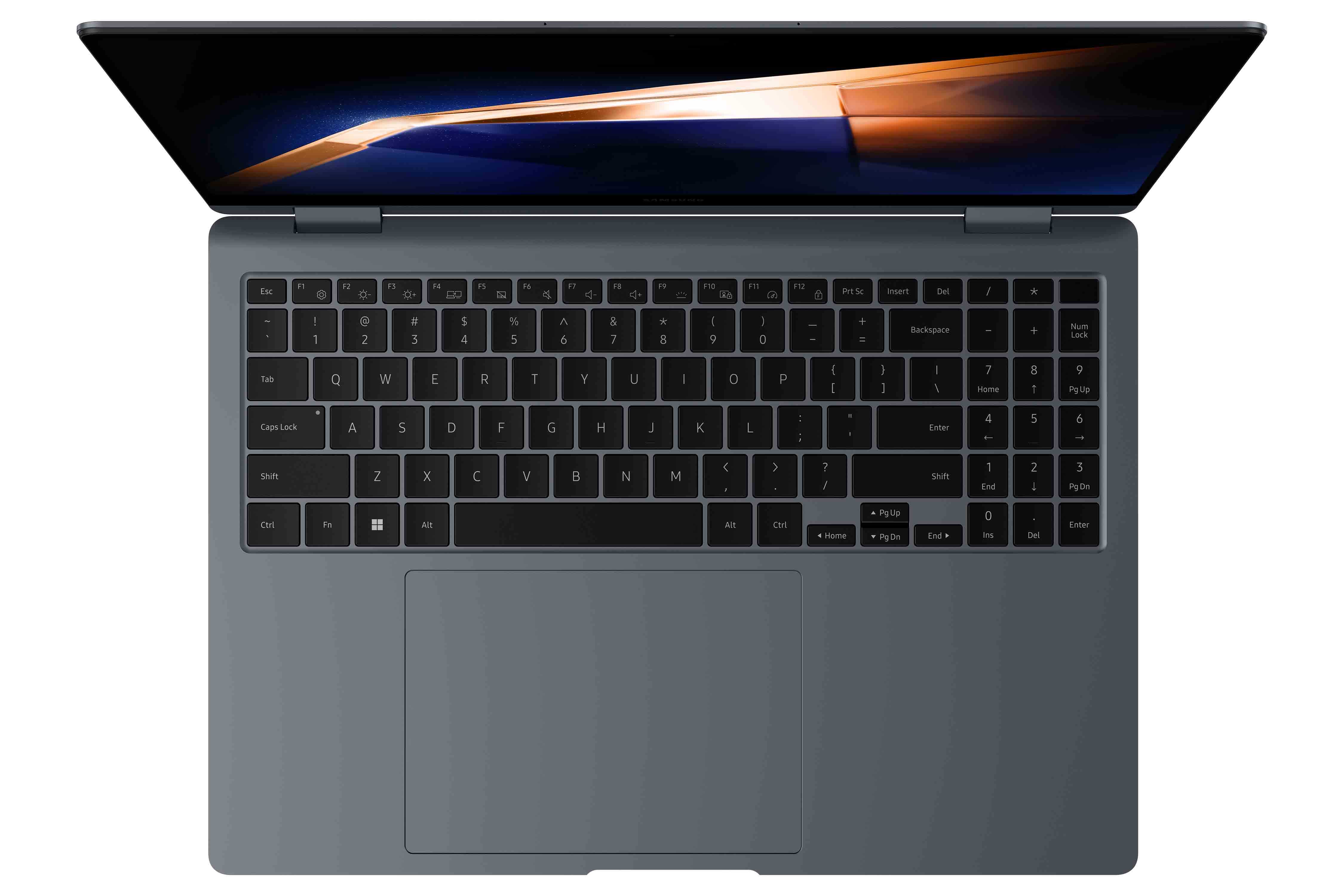Samsung Galaxy Book4 Pro 360 Intel Core Ultra 7 155H Ordinateur portable 40,6 cm (16") Écran tactile WQXGA+ 16 Go LPDDR5x-SDRAM 512 Go SSD Wi-Fi 6E (802.11ax) Windows 11 Home Gris