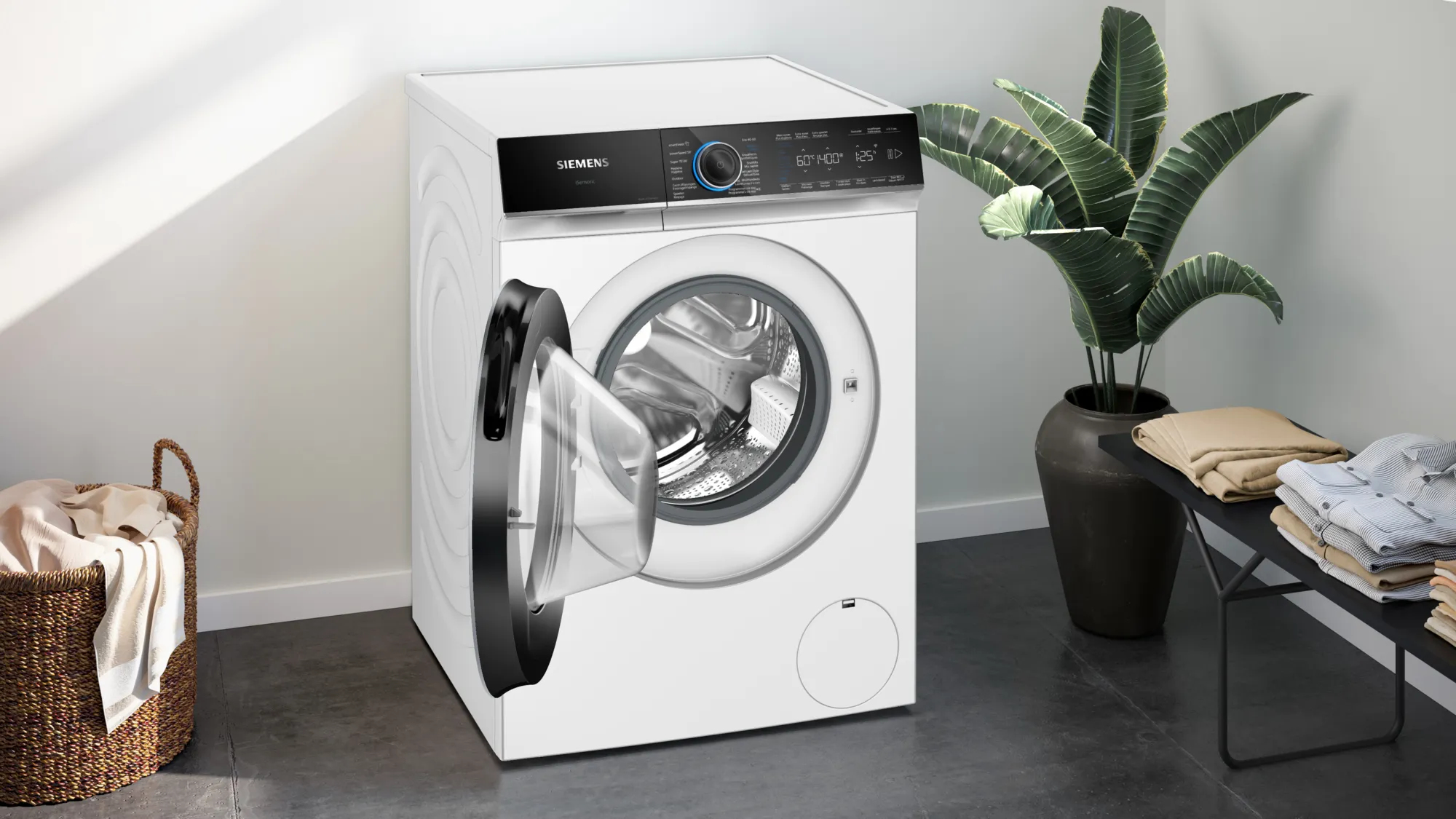 Siemens iQ700 WG44B20PFG wasmachine Voorbelading 9 kg 1400 RPM Wit