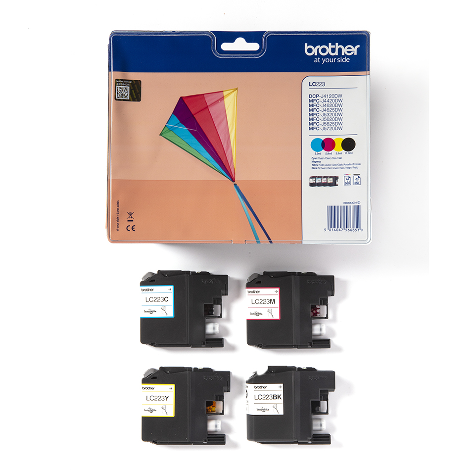 Inktpatroon BROTHER LC-223VALBP Valuepack