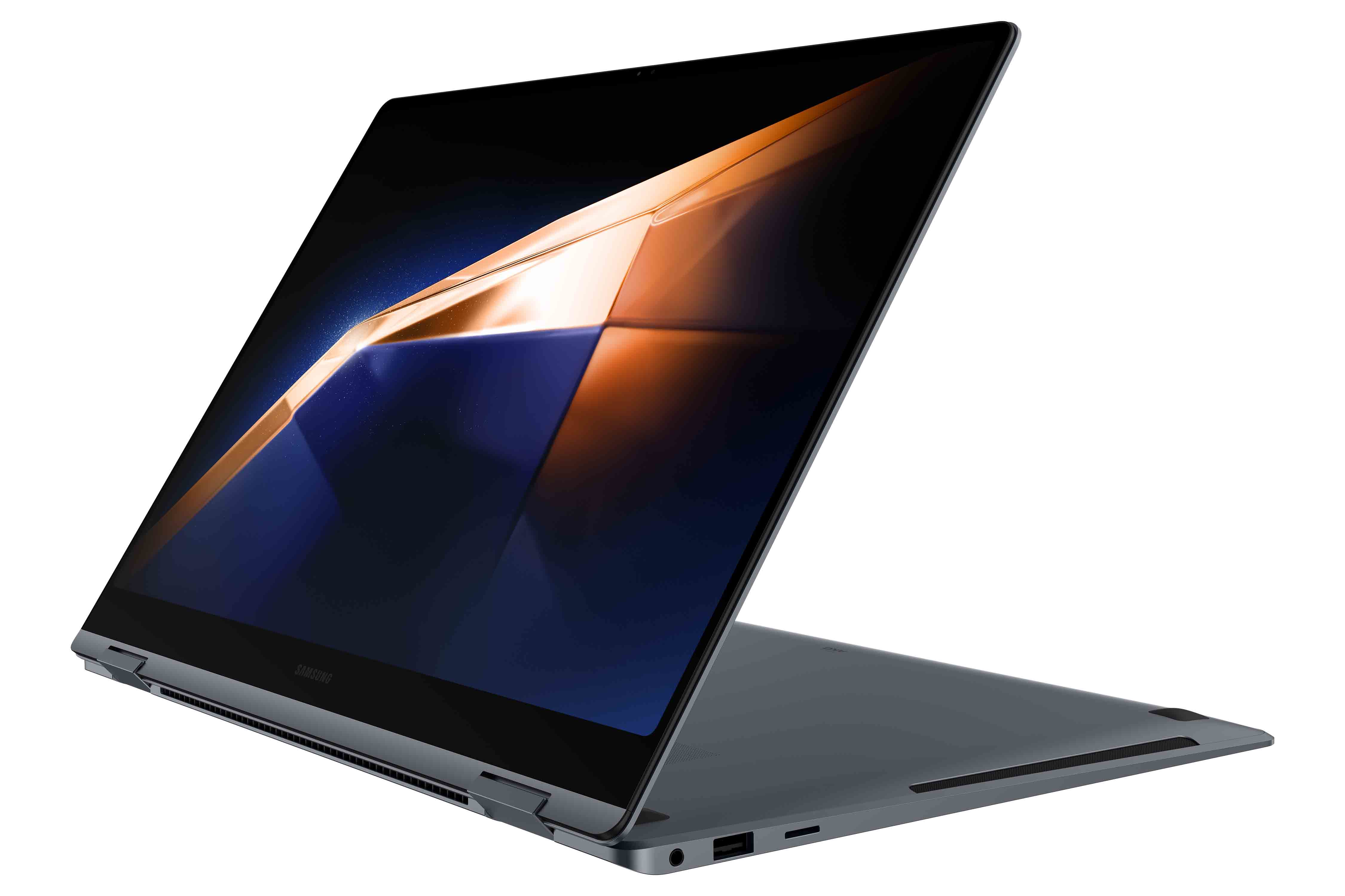 Samsung Galaxy Book4 Pro 360 Intel Core Ultra 7 155H Ordinateur portable 40,6 cm (16") Écran tactile WQXGA+ 16 Go LPDDR5x-SDRAM 512 Go SSD Wi-Fi 6E (802.11ax) Windows 11 Home Gris