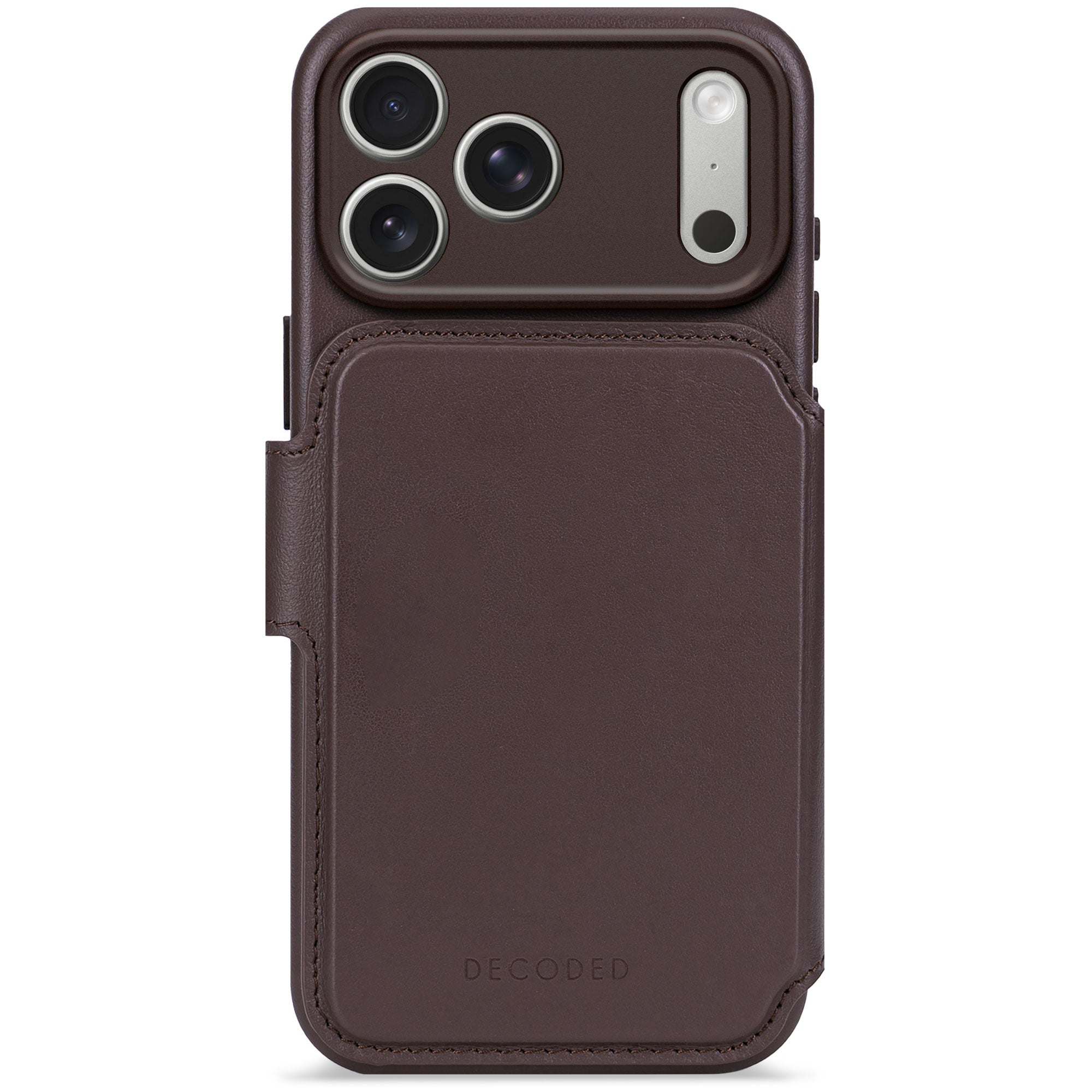 Decoded Leather Detachable Wallet Apple iPhone 18 Pro / 17 Pro Chocolate Brown