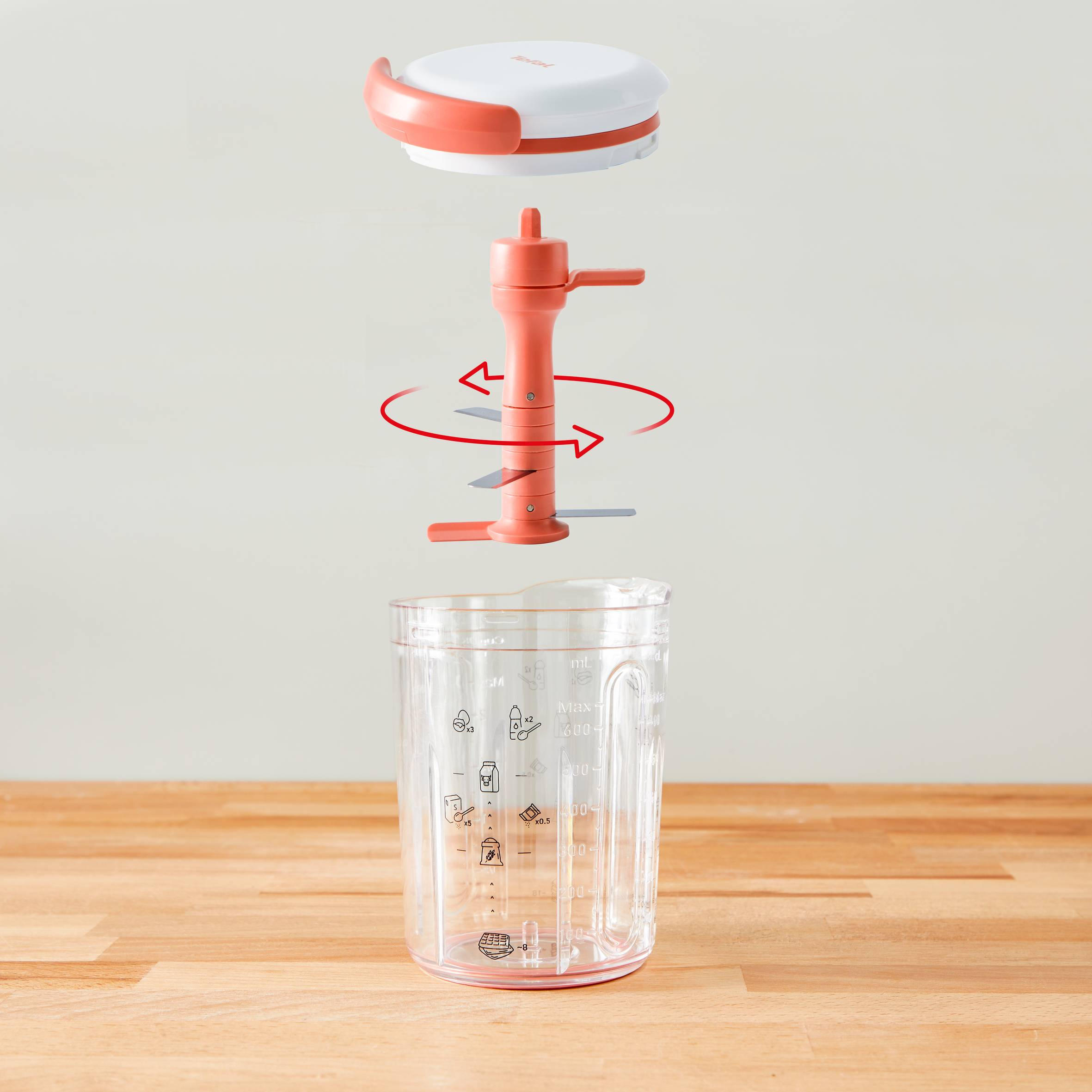 Pannenkoekenmixer TEFAL K1844404 Crêpes Express / 900ml