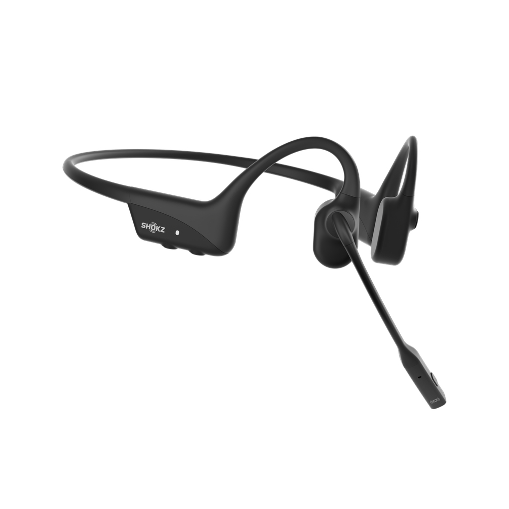 Hoofdtelefoon SHOKZ OpenComm 2 zwart - 2025 upgrade - bone conduction