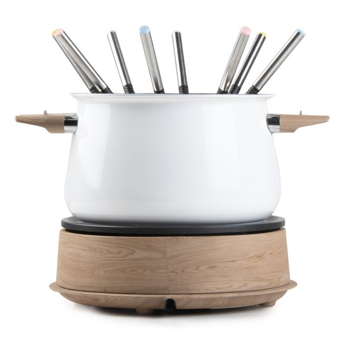 Fondue Domo DO736F - 8P - houtlook/wit - 1500 W 