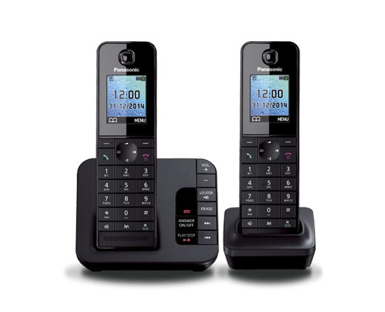 Panasonic KX-TGH222NLB telefoon DECT-telefoon Nummerherkenning Zwart