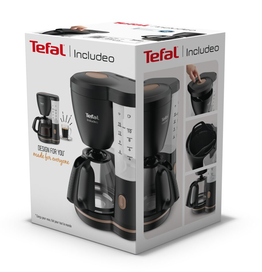 Koffiezet TEFAL CM53381 Includeo / zwart