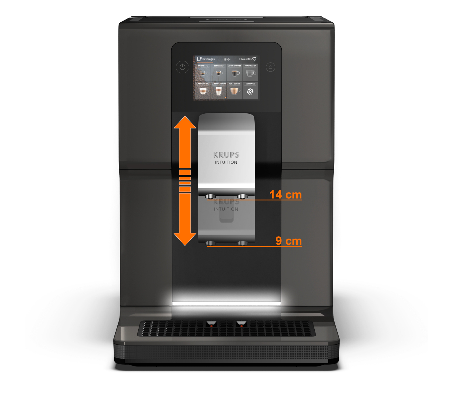 Espresso KRUPS EA872B10 Intuition Preference Black