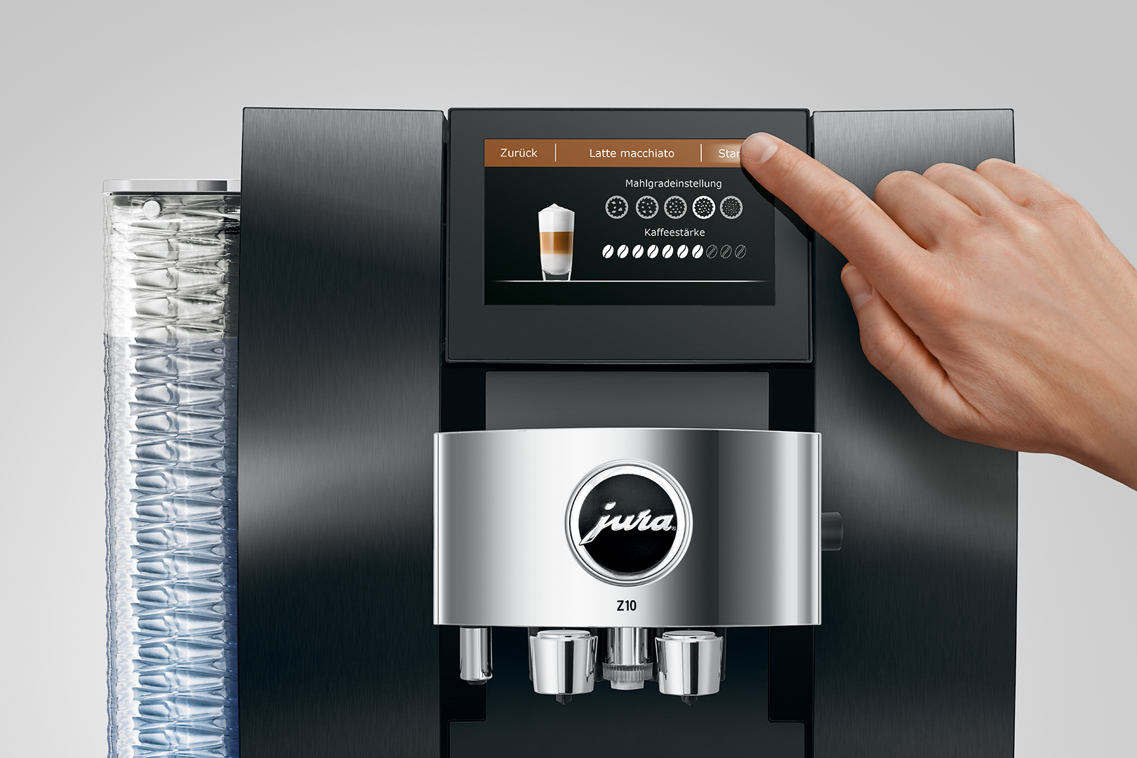 JURA Z10 Aluminium Dark Inox (EA) + Gratis Cool Control 1L