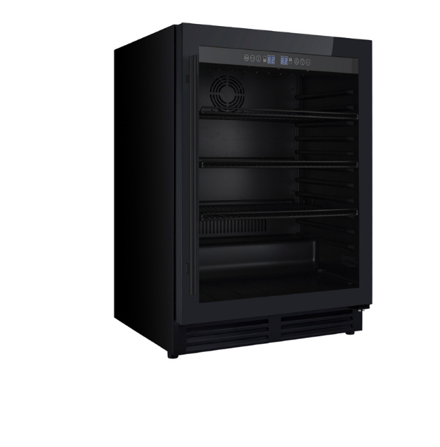 Flessenkoelkast IOMABE IOB150BB-BG/ onderbouw / zwart