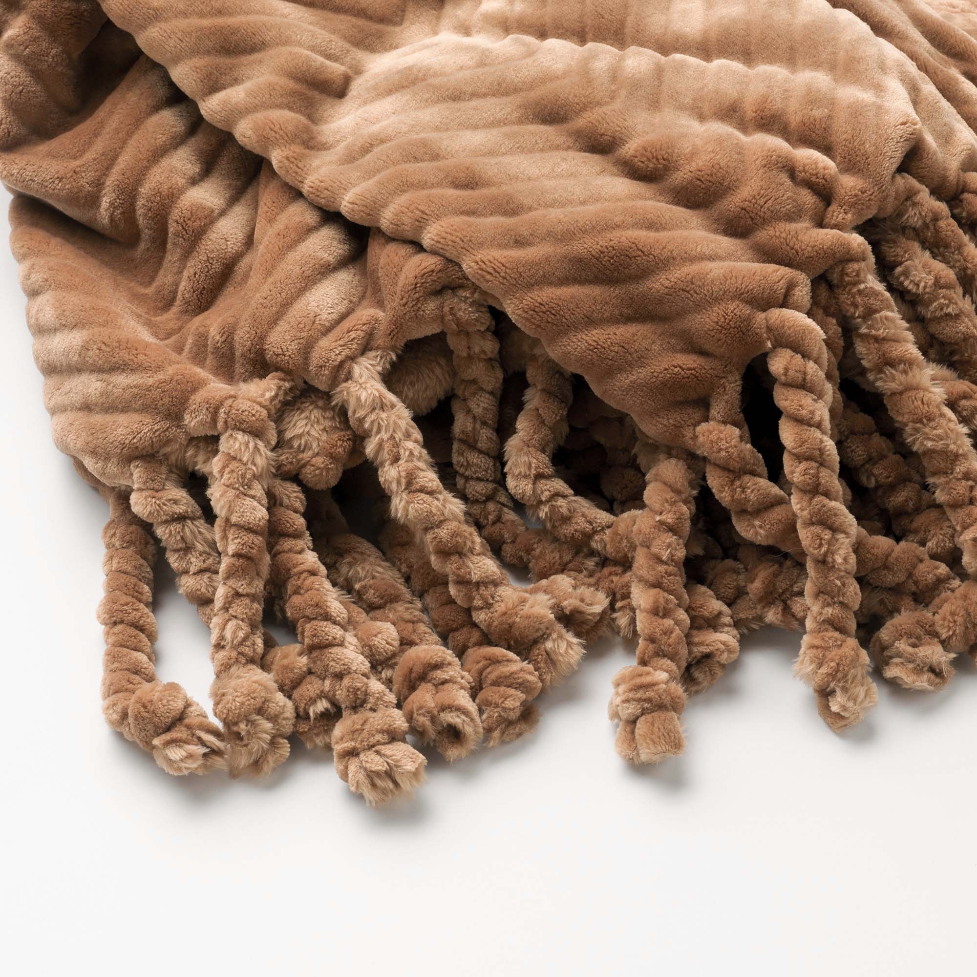 Plaid Dutch Decor ZIGGY Tobacco Brown 140x180cm