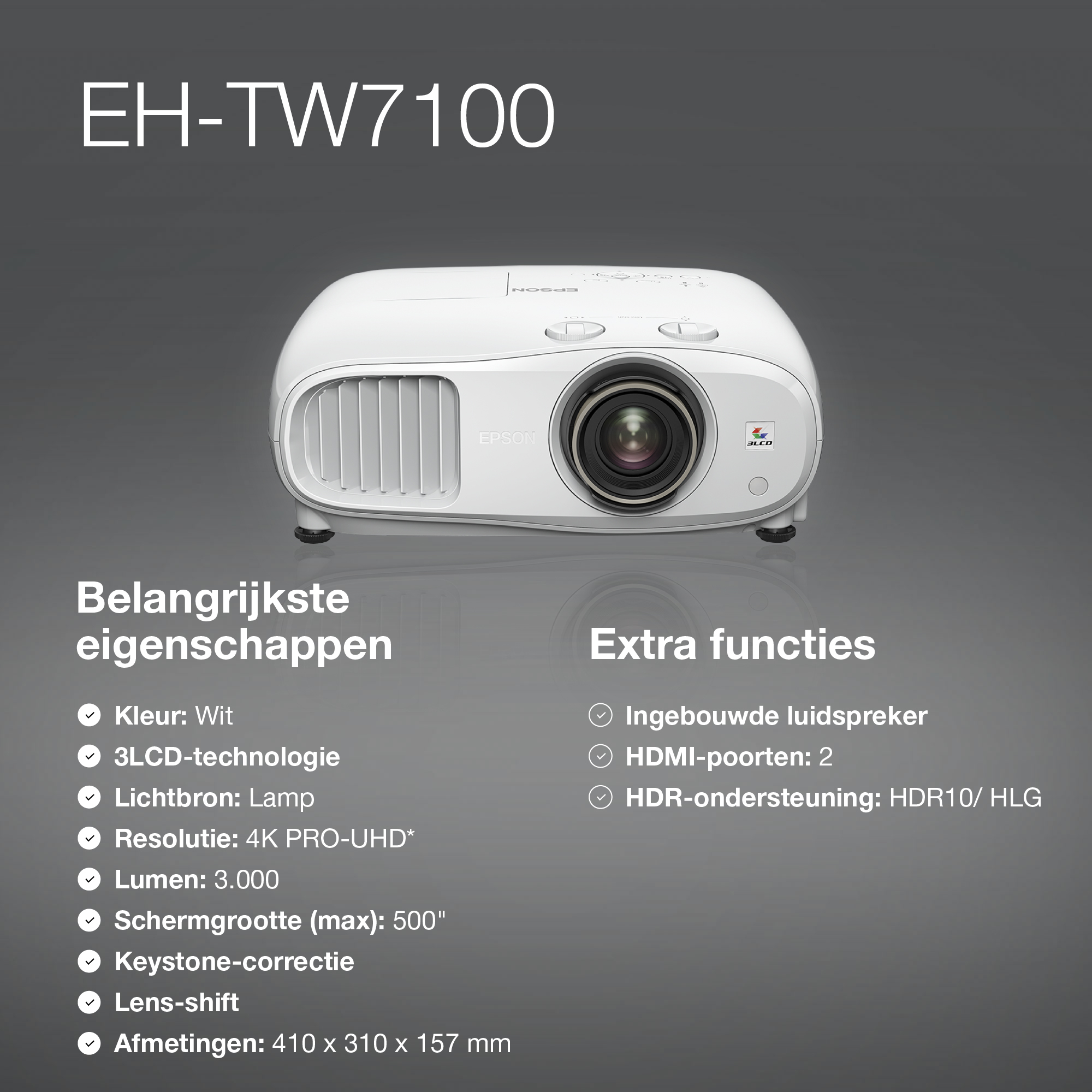 Projector Epson EH-TW7100