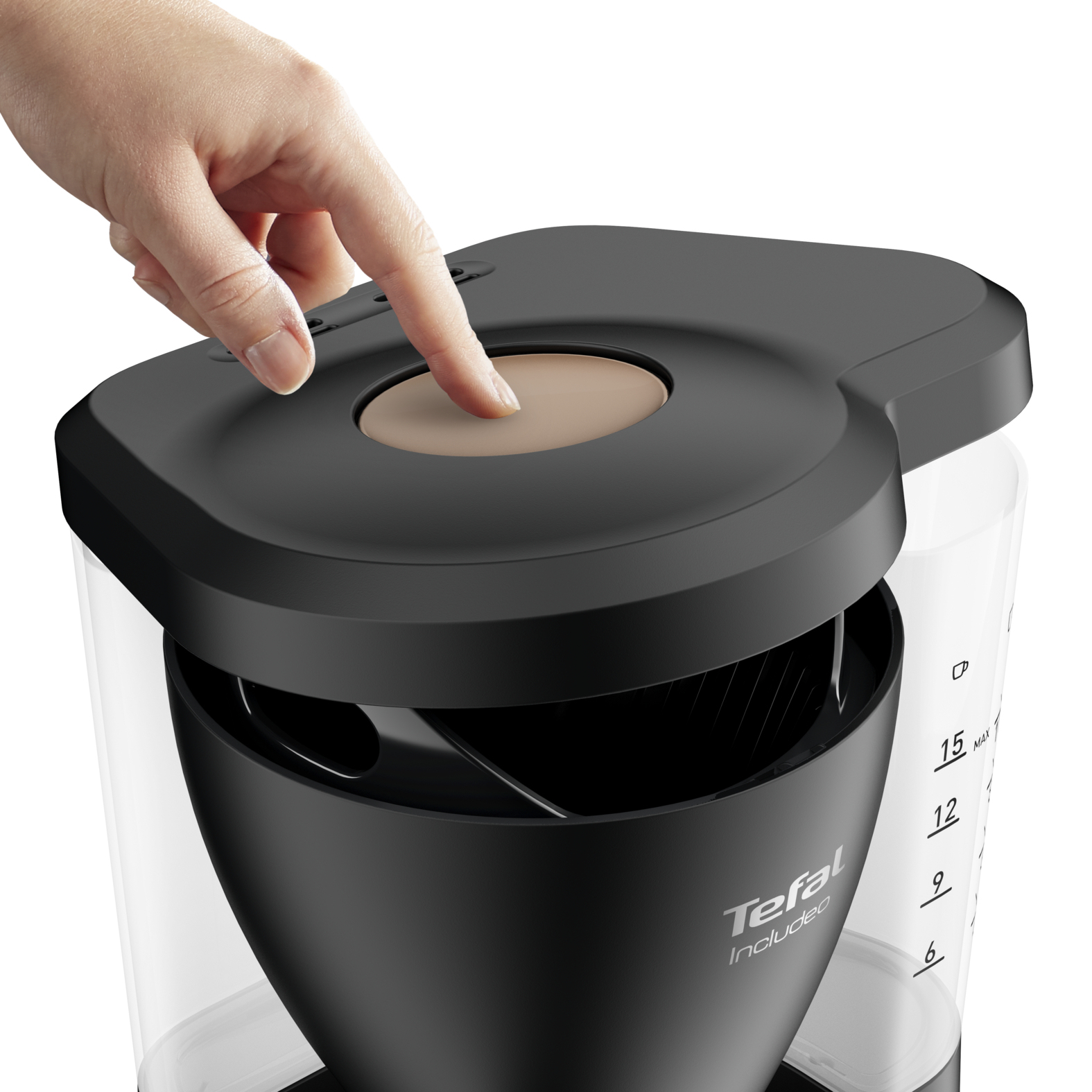 Koffiezet TEFAL CM53381 Includeo / zwart