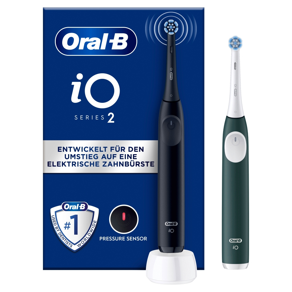 Elektrische tandenborstel ORAL-B 133536 iO series 2 / Duo: Night Black & Forest Green