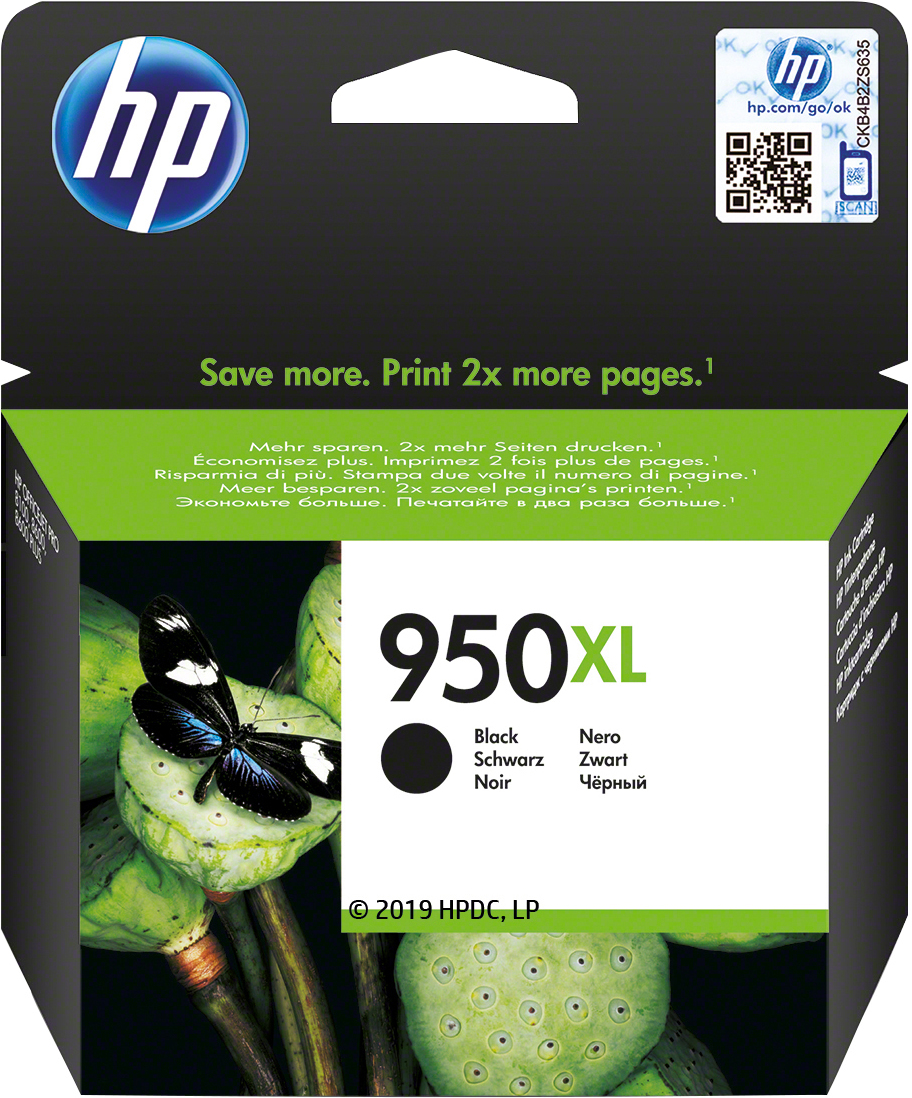 Inktpatroon HP 950XL Black