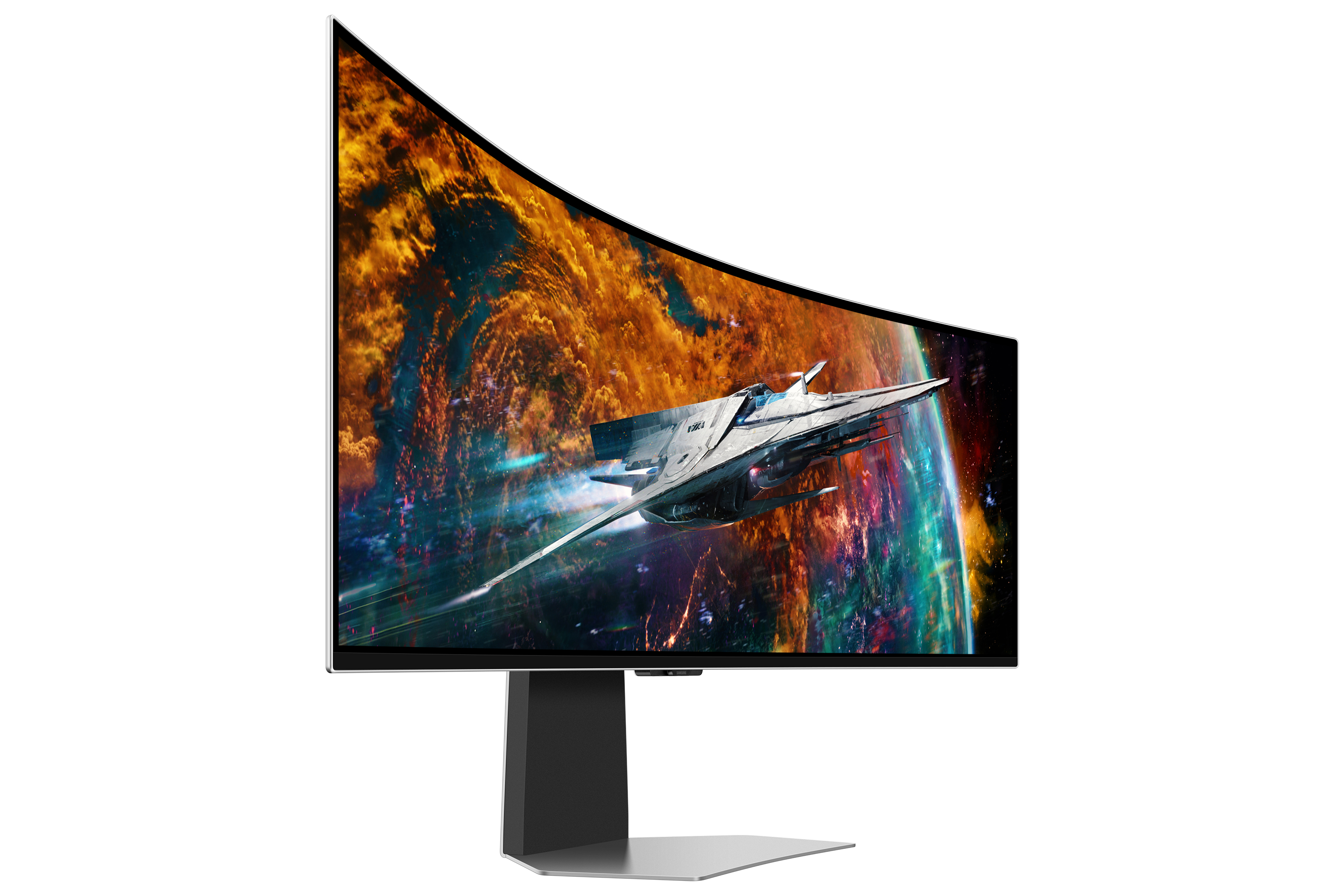 Monitor SAMSUNG ODYSSEY OLED G9 49' Curved G95SC UWQHD 240Hz Zilver
