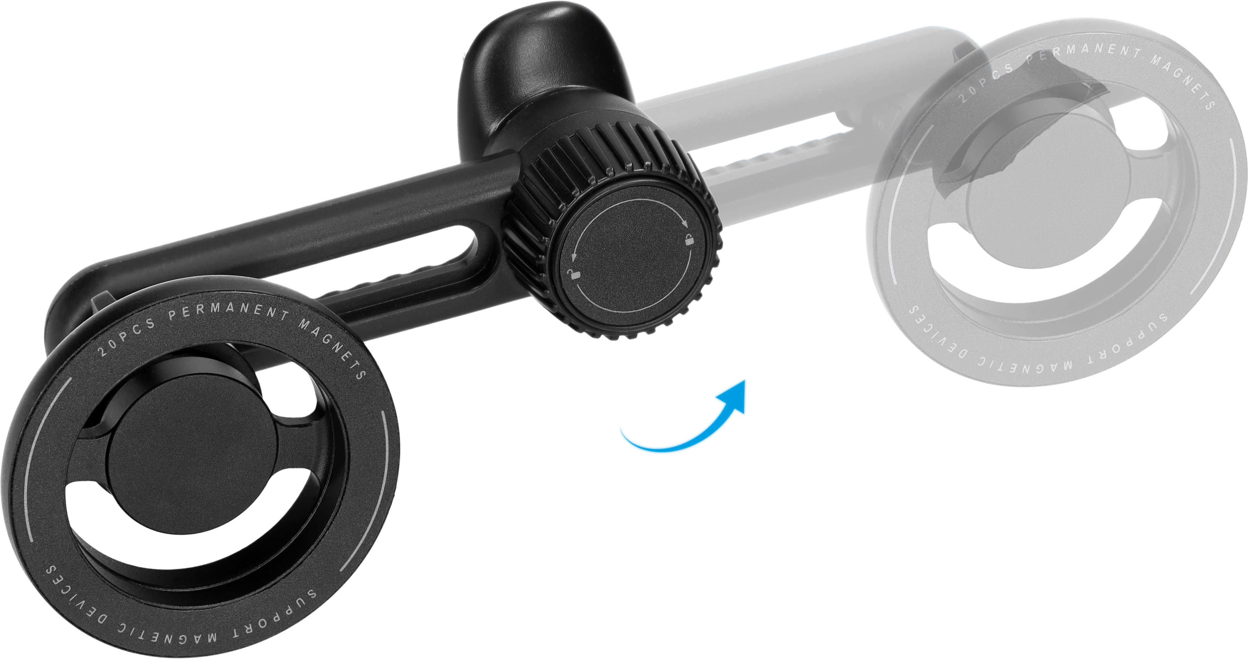 Mobiparts MagSafe Holder with adjustable Air Vent Mount Black