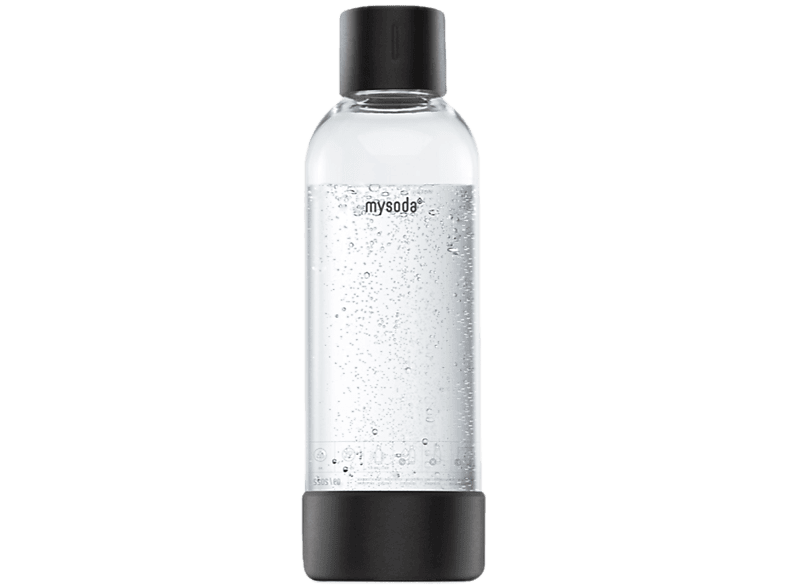 Fles MYSODA 1PB10M-B 1L Bottle 1-pack Black Aluminium