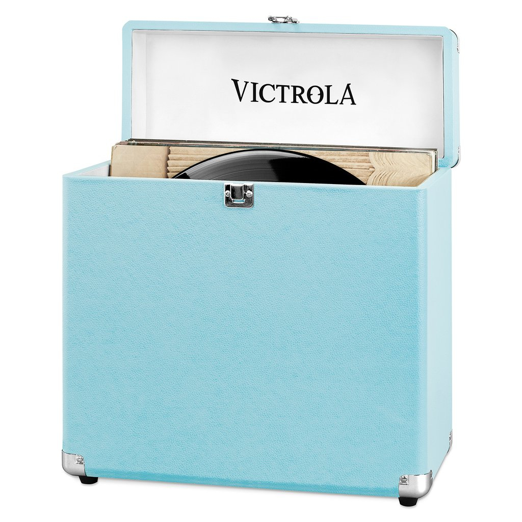 Opbergkoffer Victrola VSC-20-TRQ voor vinylplaten turkoois