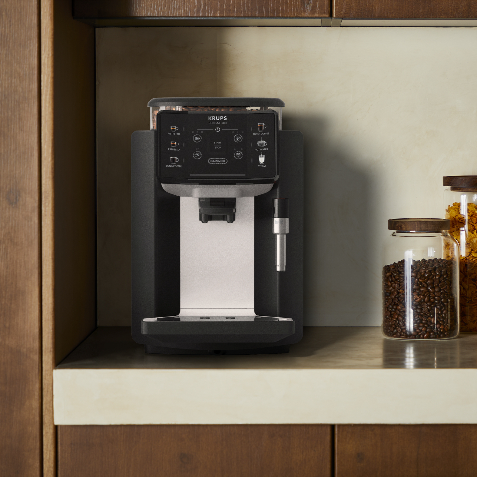 Espressomachine KRUPS EA910A10 Sensation / zwart