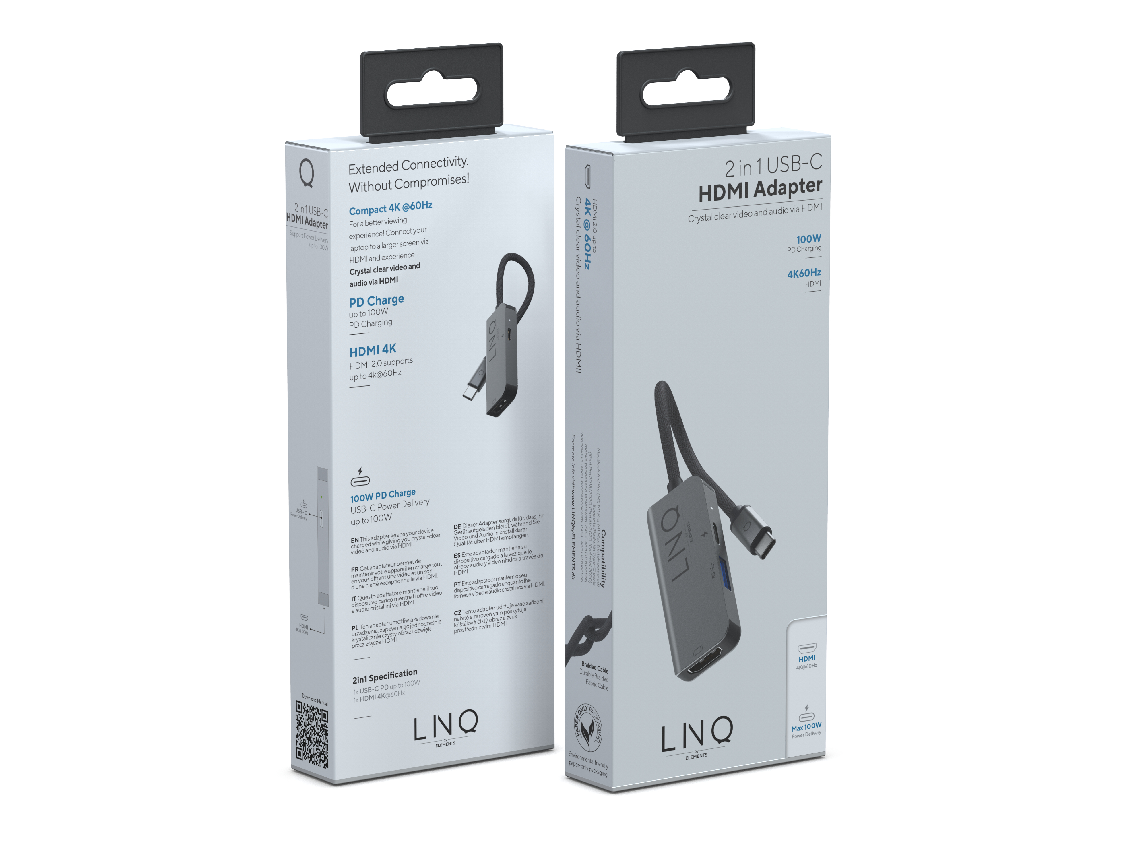 Linq 2 en 1 USB-C Multiport Hub ,