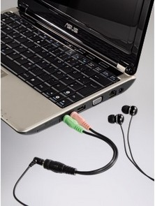 Audio Adapter Hama 54572 J.4p 3.5mm j.Sock.2x3.5mm J.pl.