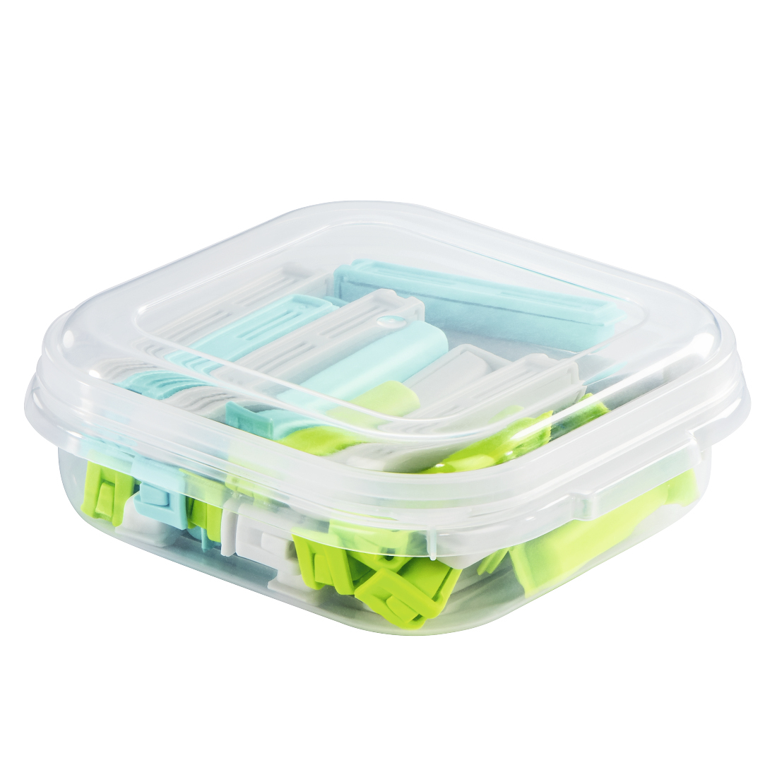 Set sluitclips XAVAX 00111469 30st / gekleurd / met bewaardoos 