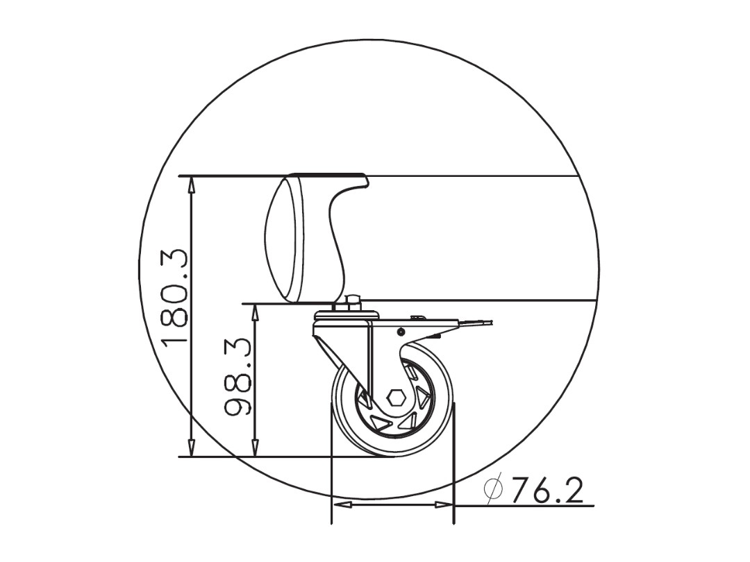 Vloerstatief MULTIBRACKETS M Public Basic 180