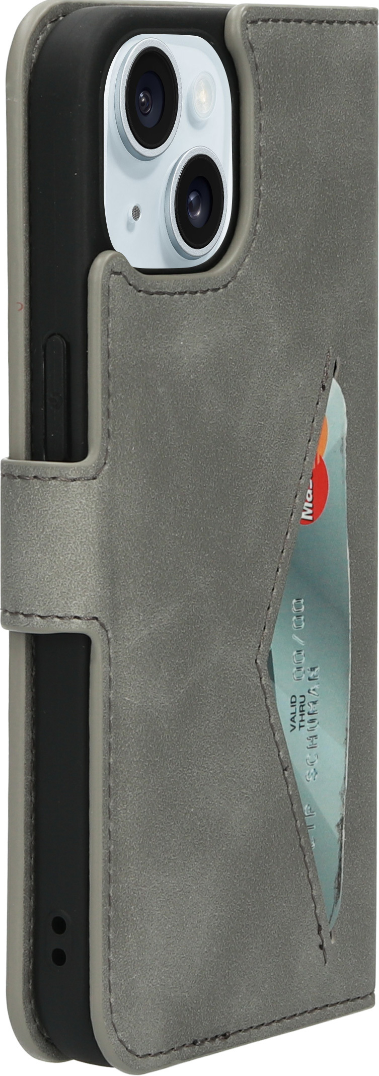 Mobiparts Classic Wallet Case Apple iPhone 15 Grey