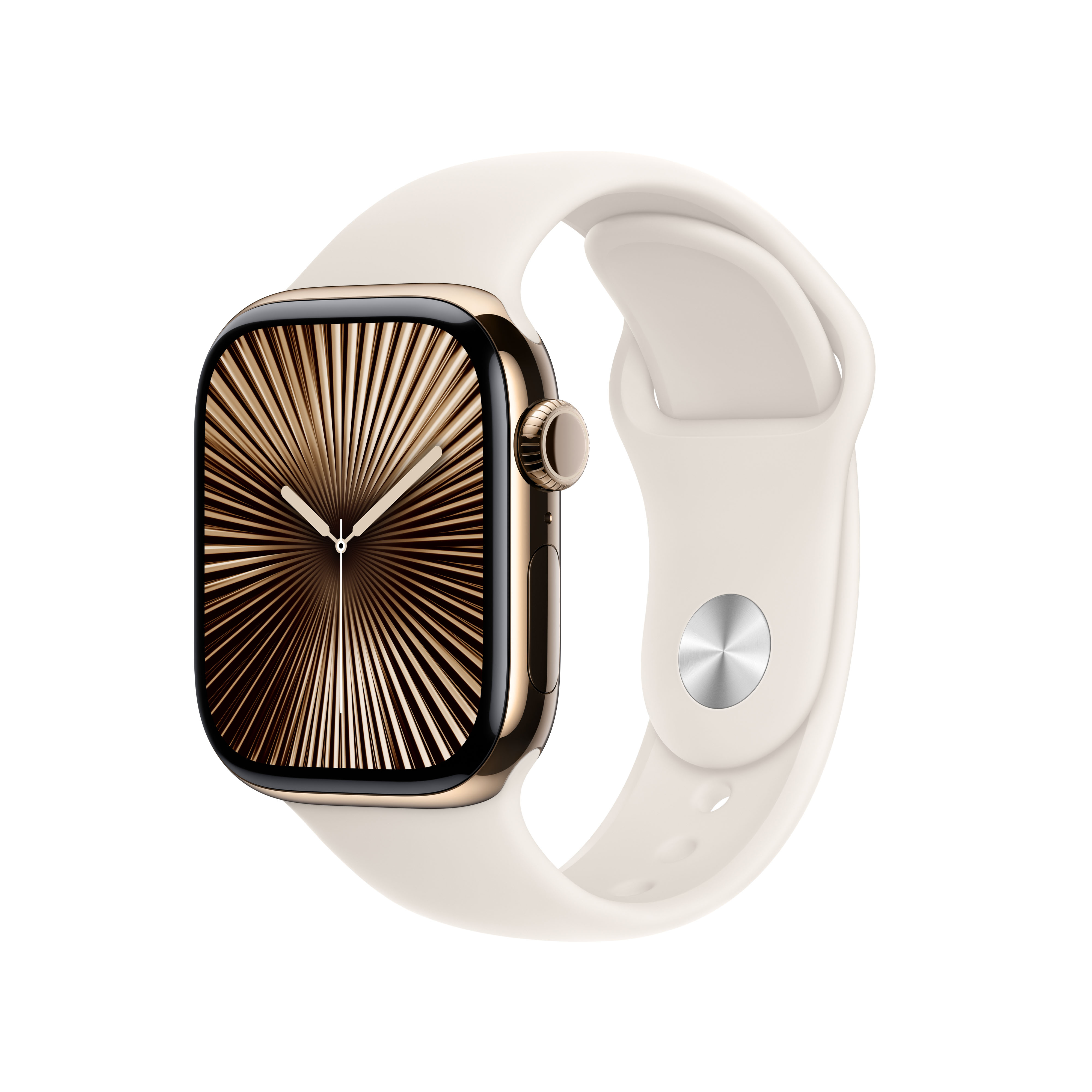 Apple Watch Series 10 OLED 42 mm Digitaal 374 x 446 Pixels Touchscreen 4G Goud Wifi GPS